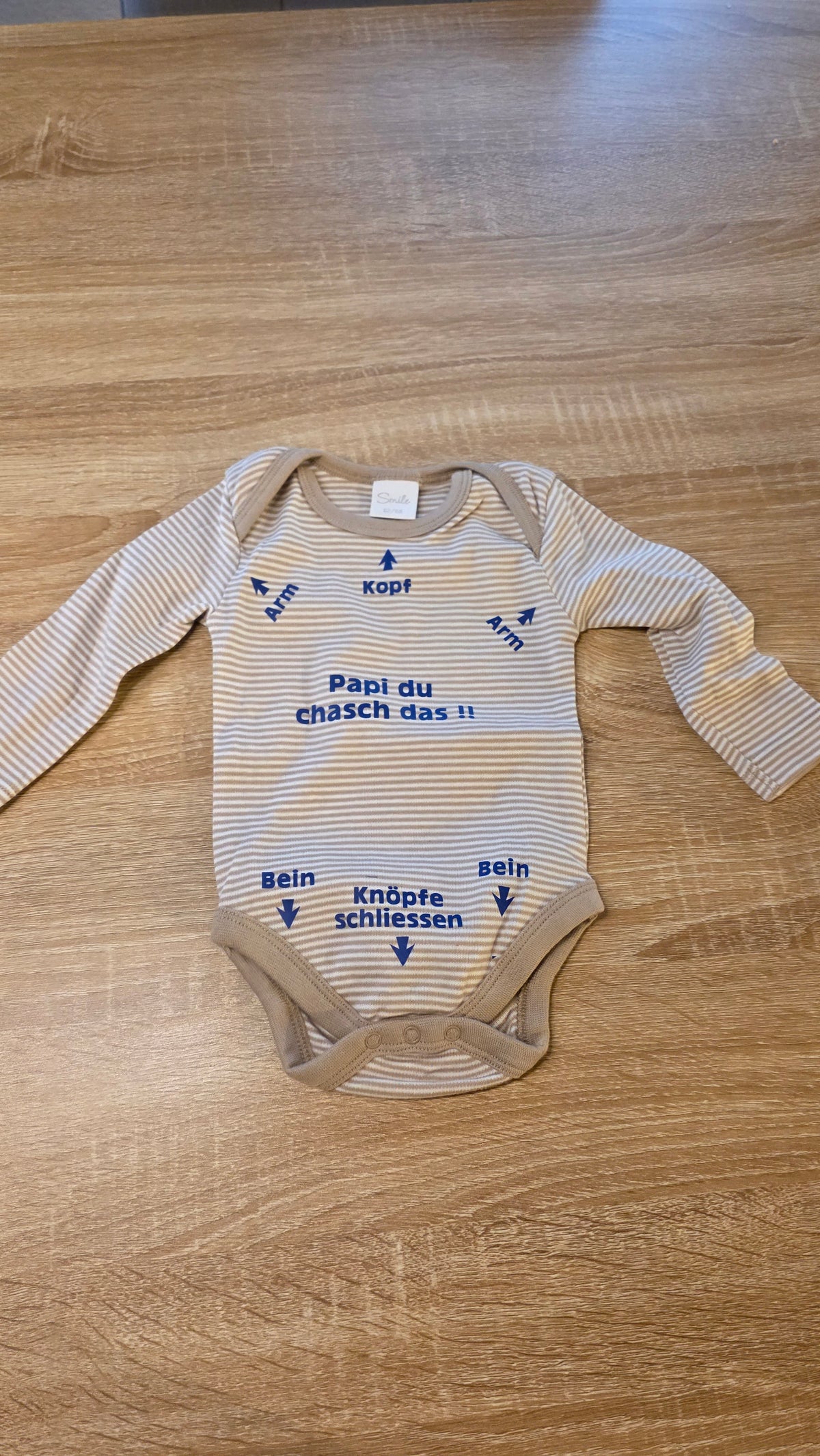 Babybody „Papi du chasch das!!“ 💙