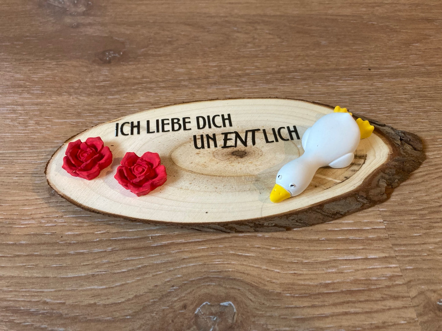 Ente gegossen Ich liebe dich unetlich