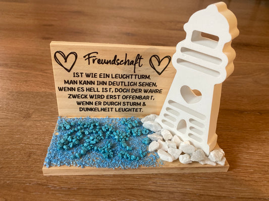 Leuchtturm gegossen Freundschaft