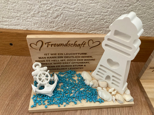 Leuchtturm gegossen Freundschaft