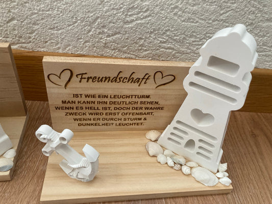Leuchtturm gegossen Freundschaft