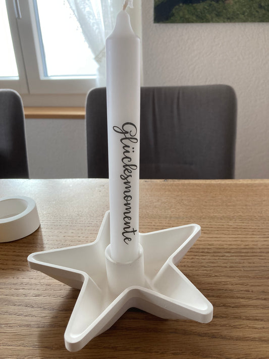 Stern gegossen Glücksmoment