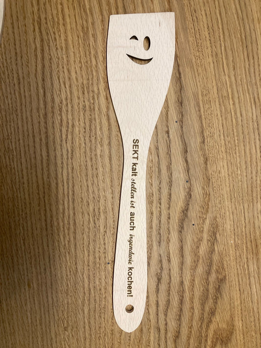 Pfannenwender Sekt kalt stellen