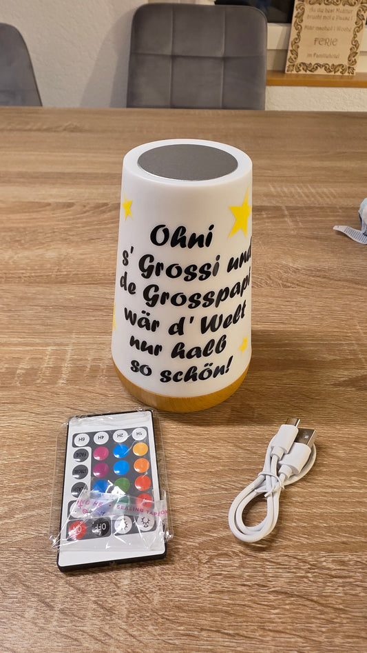 🌟 Personalisierte LED-Lampe für Grosseltern ❤️