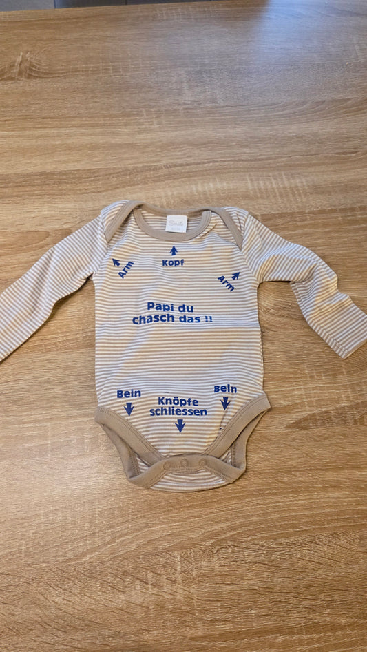 Babybody „Papi du chasch das!!“ 💙
