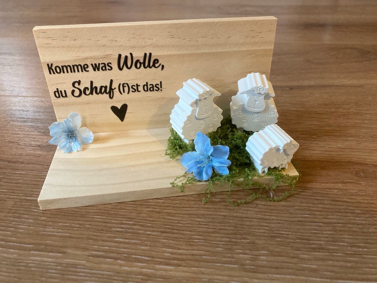 Schafe gegossen Komme was Wolle
