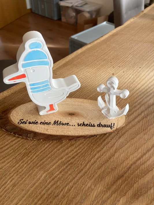 Möwe gegossen sei wie eine Möwe scheiss drauf